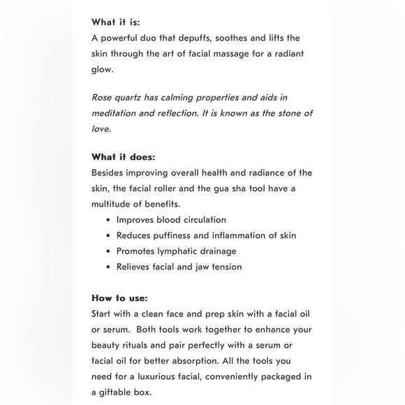 Mount Lai Gua Sha Rose Quartz Tools. Boxed Set. Like New. - Picture 6 of 13